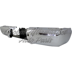 BUMPER FACE BAR RR CHROME W/REBAR W/O SENSOR HOLE