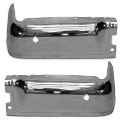 BUMPER FACE BAR RR CHROME W/SENSOR LH/RH SET