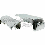 BUMPER FACE BAR RR LH/RH (SET) CHROME W/O SENSOR — photo 4
