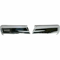 BUMPER FACE BAR RR LH/RH (SET) CHROME W/O SENSOR