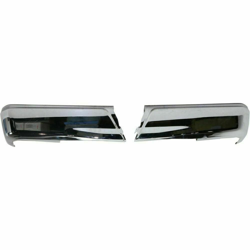 BUMPER FACE BAR RR LH/RH (SET) CHROME W/O SENSOR