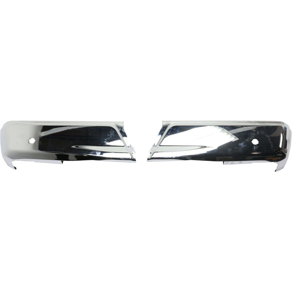 BUMPER FACE BAR RR LH/RH (SET) CHROME W/SENSOR