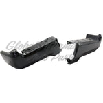 BUMPER FACE BAR RR LH/RH (SET) BLACK STEEL W/O SENSOR HOLES — photo 2