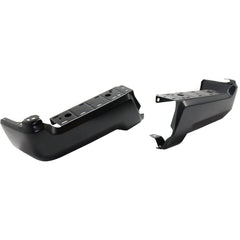 BUMPER FACE BAR RR LH/RH (SET) BLACK STEEL W/O SENSOR HOLES