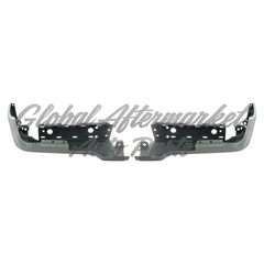 BUMPER FACE BAR RR LH/RH (SET) BLACK STEEL W/ SENSOR HOLES