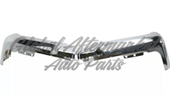 BUMPER FACE BAR RR LH/RH (SET) CHROME STEEL W/O SENSOR HOLES