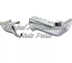 BUMPER FACE BAR RR LH/RH (SET) CHROME STEEL W/O SENSOR HOLES