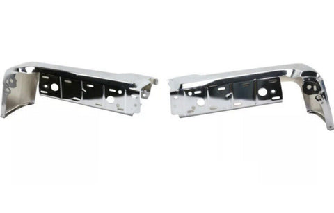 BUMPER FACE BAR RR LH/RH (SET) CHROME STEEL W/O SENSOR HOLES