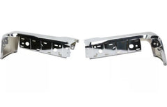 BUMPER FACE BAR RR LH/RH (SET) CHROME STEEL W/O SENSOR HOLES