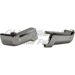BUMPER FACE BAR RR LH/RH (SET) CHROME STEEL W/SENSOR HOLES — photo 1