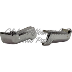 BUMPER FACE BAR RR LH/RH (SET) CHROME STEEL W/SENSOR HOLES