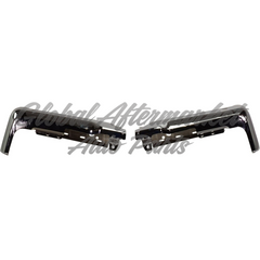 BUMPER FACE BAR RR LH/RH (SET) CHROME STEEL W/SENSOR HOLES