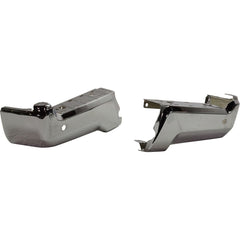 BUMPER FACE BAR RR LH/RH (SET) CHROME STEEL W/SENSOR HOLES