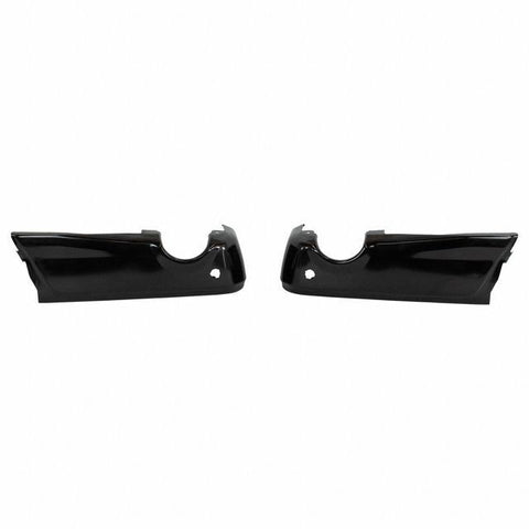 BUMPER FACE BAR RR BLACK W/SENSOR 2 PEICES