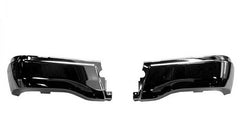 BUMPER FACE BAR RR CHROME STEEL W/O SENSOR W/2PC LH RH SET