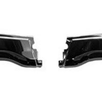 BUMPER FACE BAR RR CHROME STEEL W/SENSOR W/2PC LH RH SET
