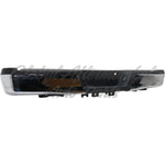 BUMPER RR ASSY CHROME W/BLACK PAD W/O TOW/SENSOR CAPA — photo 1