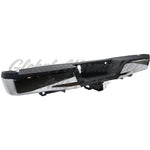 BUMPER RR ASSY CHROME W/BLACK PAD W/BASE TOW HITCH W/O SENSOR — photo 2