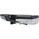 BUMPER RR ASSY CHROME W/BLACK PAD W/BASE TOW HITCH W/O SENSOR — photo 3