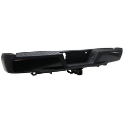 BUMPER RR ASSY BLACK W/BLACK PAD W/BASE TOW HITCH W/O SENSOR