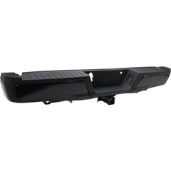 BUMPER RR ASSY BLACK W/BLACK PAD W/MAX TOW HITCH W/O SENSOR