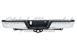 BUMPER RR ASSY CHROME W/BLACK PAD W/BASE TOW HITCH/SENSOR — photo 3