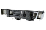 BUMPER RR ASSY CHROME W/BLACK PAD W/BASE TOW HITCH/SENSOR — photo 4