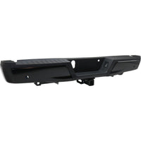 BUMPER RR ASSY BLACK W/BLACK PAD W/BASE TOW HITCH/SENSOR