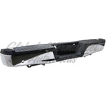 BUMPER RR ASSY CHROME W/BLACK PAD W/SENSOR/MAX TOW HITCH — photo 2