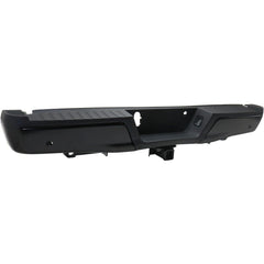 BUMPER RR ASSY BLACK W/BLACK PAD W/SENSOR/MAX TOW HITCH