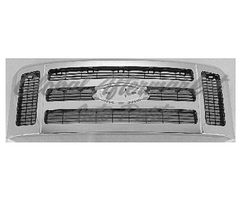GRILLE MATTE-DK GRAY W/CHROME FRAME XLT/LARIAT MODEL