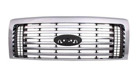 GRILLE CHROME FRAME 6 CHROME BARS BILLET STYLE