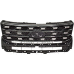 GRILLE FOUNDRY GRAY W/CHROME BASE/LTD/XLT MODEL — photo 1