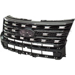 GRILLE FOUNDRY GRAY W/CHROME BASE/LTD/XLT MODEL — photo 3