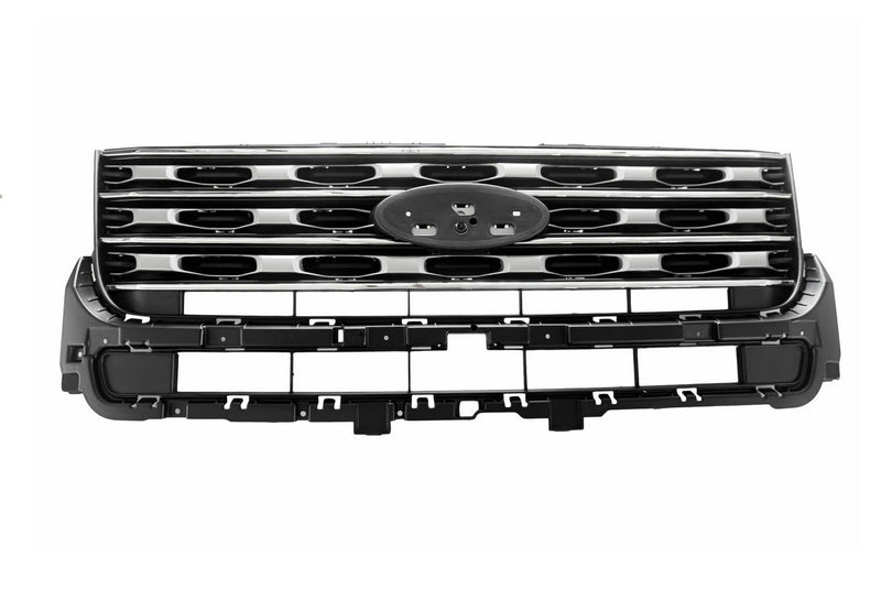 GRILLE SILVER W/CHROME BASE/LTD/XLT MODEL