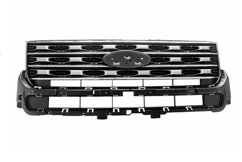 GRILLE SILVER W/CHROME BASE/LTD/XLT MODEL