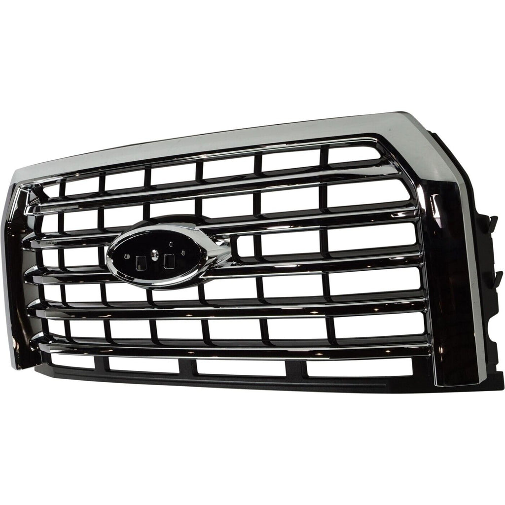 GRILLE CHROME 5 BAR STYLE W/O CAMERA