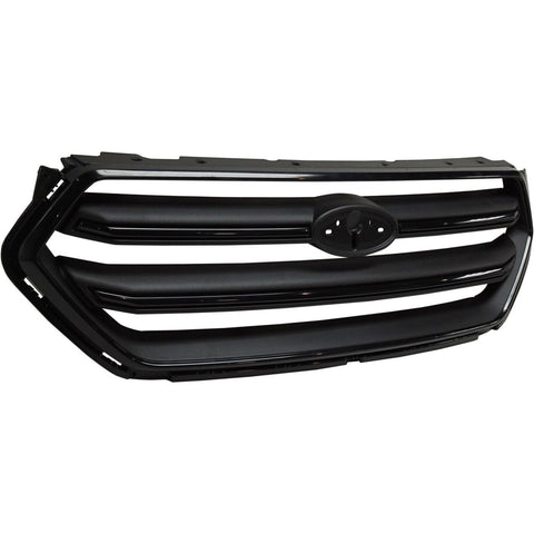 GRILLE MATTE BLACK W/PTD BLACK BARS(NO CHROME)