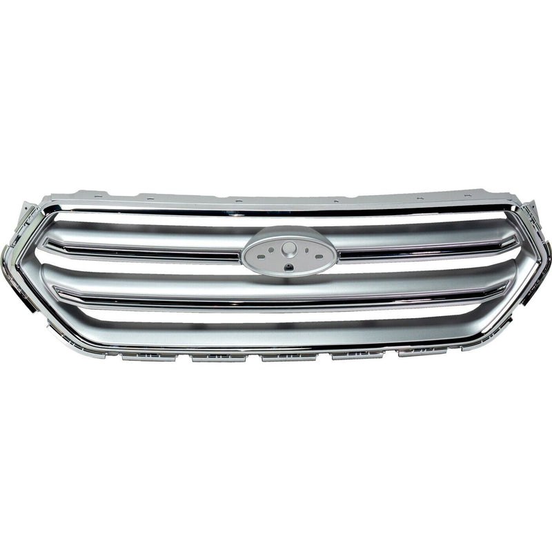 GRILLE PTD SILVER W/CHROME SURROUND FOR MODELS W/O SPORT