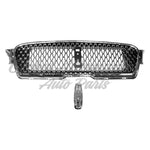 GRILLE SILVER GRAY/PTM W/SATIN FRAME/ EMBLEM MOUNT — photo 2