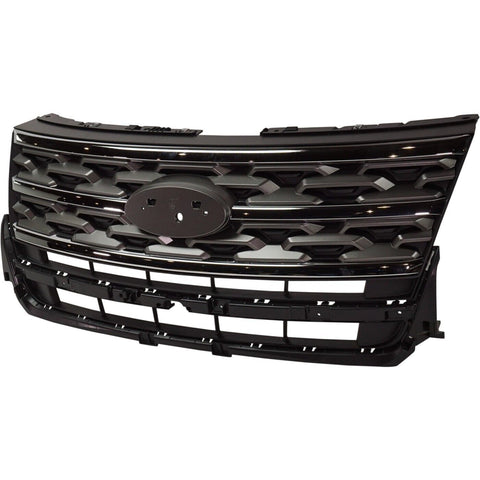 GRILLE DARK GRAY W/CHROME BASE MODEL