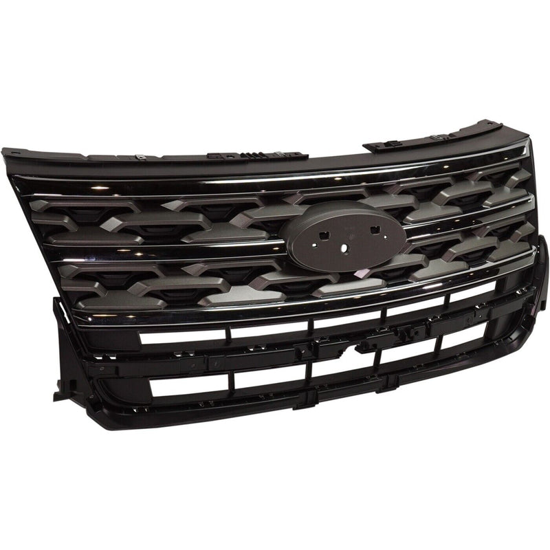 GRILLE LIGHT GRAY W/CHROME MOULDING XLT MODEL W/O SPORT PKG