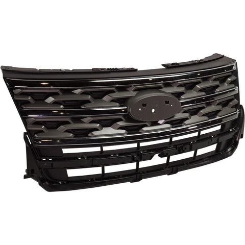 GRILLE LIGHT GRAY W/CHROME MOULDING XLT MODEL W/O SPORT PKG