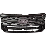 GRILLE FR SILVER GRAY W/CHROME MOLDING — photo 1
