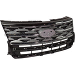 GRILLE FR SILVER GRAY W/CHROME MOLDING — photo 2