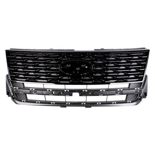 GRILLE MATTE BLACK W/PTD BLACK FRAME AND MOULDING