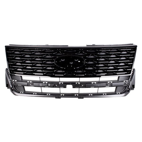 GRILLE MATTE BLACK W/PTD BLACK FRAME AND MOULDING