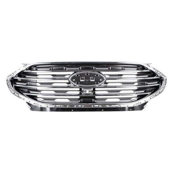 GRILLE FR CHROME BAR STYLE W/CAMERA SEL/TITANIUM