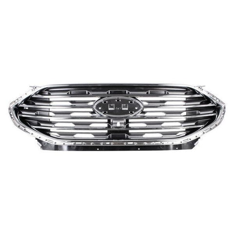 GRILLE FR CHROME BAR STYLE W/CAMERA SEL/TITANIUM