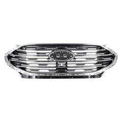 GRILLE FR CHROME BAR STYLE W/CAMERA SEL/TITANIUM
